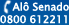 Logo e Telefone (0800612211) da Secretaria de Pesquisa e Opini�o