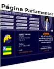 página pessoal da senadora