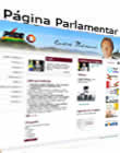 página pessoal do senador