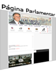 página pessoal do senador