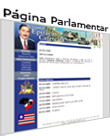 página pessoal do senador
