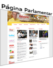 página pessoal do senador