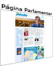 página pessoal do senador