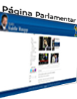 página pessoal do senador