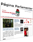 página pessoal do senador