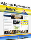 página pessoal do senador