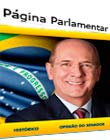 página pessoal do senador