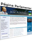 página pessoal do senador