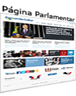página pessoal do senador