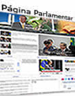 página pessoal do senador