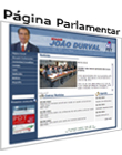 página pessoal do senador