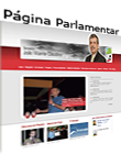 página pessoal do senador