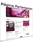 página pessoal da senadora