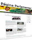 página pessoal do senador