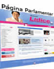 página pessoal da senadora