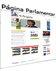 página pessoal da senadora