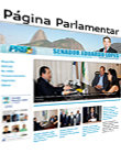 página pessoal do senador