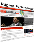 página pessoal do senador