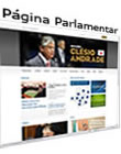 página pessoal do senador
