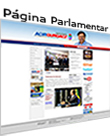 página pessoal do senador