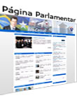 página pessoal do senador