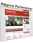 página pessoal do senador