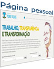 página pessoal do senador