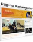 página pessoal do senador