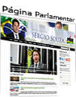 página pessoal do senador