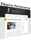 página pessoal do senador