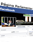 página pessoal do senador