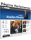 página pessoal do senador