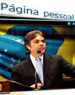 página pessoal do senador