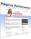 página pessoal da senadora
