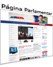 página pessoal do senador
