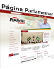 página pessoal do senador
