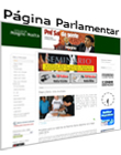 página pessoal do senador