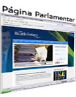 página pessoal do senador