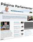 página pessoal do senador
