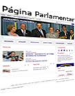 página pessoal do senador