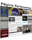 página pessoal do senador