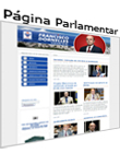 página pessoal do senador