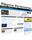 página pessoal do senador