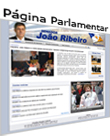 página pessoal do senador