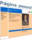 página pessoal do senador
