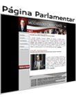 página pessoal do senador