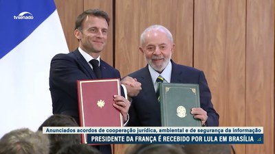 Encontro de Macron e Lula marca novas parcerias nas áreas jurídica e ambiental