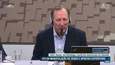 CPI das Apostas Esportivas: presidente do Botafogo confirma manipulação de resultados no futebol